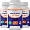 3 Pack- Vitamatic Berberine Supplement 500mg - 60 Vegetable Capsules