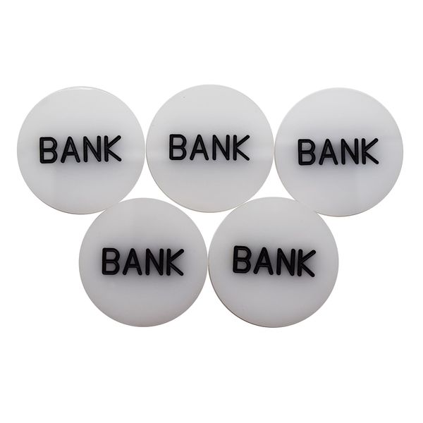 5 Baccarat Bank Button Set Casino Games