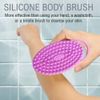Avilana Exfoliating Silicone Body Scrubber Easy to Clean, Lathers Well, Long Lasting, and More Hygienic Than Traditional Loofah (Style 1- Gray)