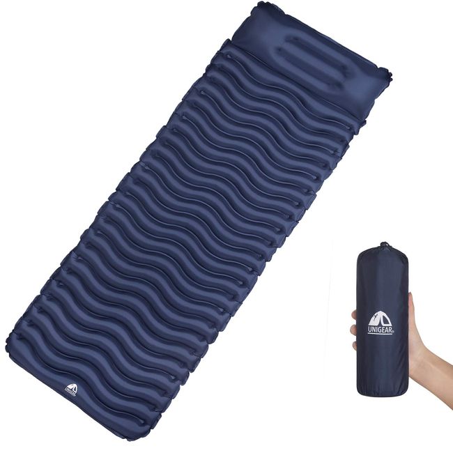 Unigear Air Mat, Camping Mat, Tent Mat, Ultra Lightweight, Compact, Sleeping Bag, Waterproof, 40D Nylon & TPU, Waterproof, For Sleeping in Car, Mountain Climbing, Tent Overnight, Outdoor, Disaster