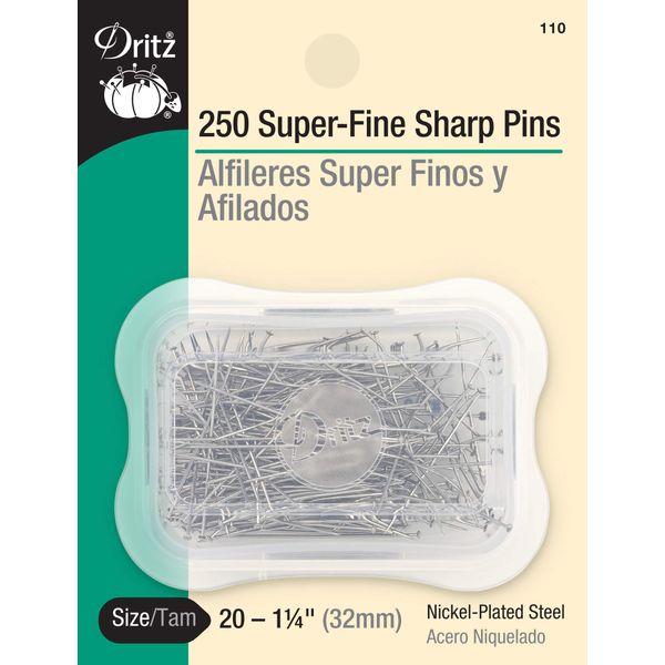 Dritz 110 Sharps Pins, 1-1/4-Inch (250-Count)