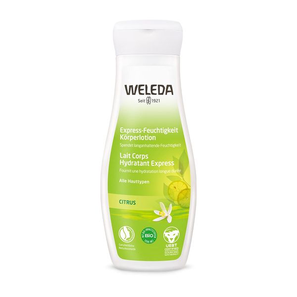 Weleda Citrus Body Milk N, 6.8 fl oz (200 ml), Refreshing Milky Lotion, Refreshing Citrus Scent, Naturally Derived Ingredients, Organic Body Cream