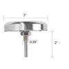 3" Temperature Gauge Thermometer Replace for Master Forge, Cuisinart, Backyard