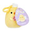 squishmallows 3.5"" Easter Clip-On Triston The Chick, Pink