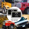 4PCS 4x6" Rectangular LED Headlight With Angel Eyes For Freightliner Fld 120 112