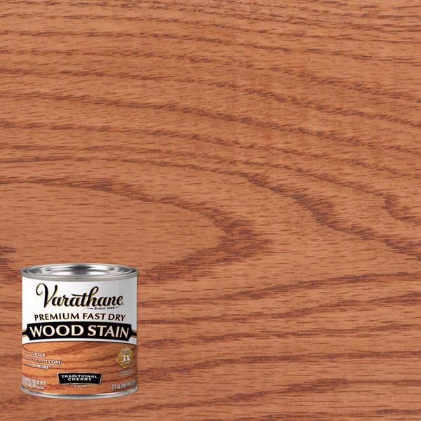 Varathane Semi-Transparent Traditional Cherry Oil-Based Urethane WoodStain 0.5pt