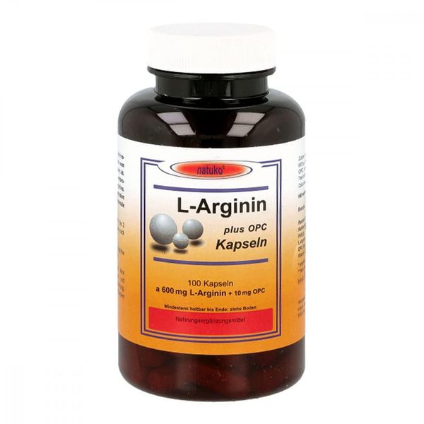 L-Arginine + OPC 600 mg Capsules Pack of 100