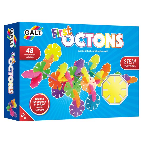 Galt Toys, First Octons, Construction Toy, Ages 3 Years Plus