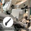 sourcing map 4pcs Clamping Lever Adjustable Handles M5 Metric Female Thread Level Handle Hand Knobs Quick Release Black for Lathe Machinery