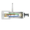 THAKKER HS-10 - Headshell aus leichtem Aluminium - Silber | SME Anschluss | inkl. Headshell-Kabel