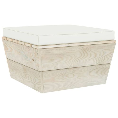 CHARMMA Floor Pallet Cushion 23.6"x23.6"x2.4" Cream Fabric-1.2KG