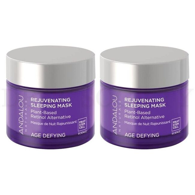 Andalou Age Defying Plant Based Rejuvenating Sleeping Mask Lot of 2