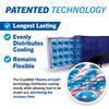 CryoMAX Reusable Cold Pack - 8-Hour Long-Lasting Cold Therapy Ice Pack, Adjustable Wearable Compress Straps, Best for Pain Relief, Injuries, Hip Surgery Swelling, and Migraines - T-Shape (1 Count)
