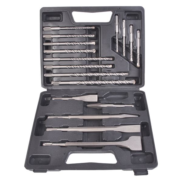 Drill & Chisel Tool Set SDS Plus Drill Bits For Fits Bosch And Hilti Plus 17pcs