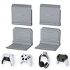 playvital Foldable Controller Wall Mount for Xbox Series X/S, ps5, ps4, Gaming Headset Stand, Switch Pro Controller Wall Holder - 4 Set Gray