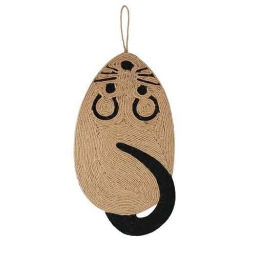 HomeSoGood Sisal Cat Scratcher Pad, Mice Shape, 54x25x1cm, Brown