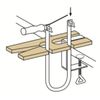 Pebaro 24/05 Fretsaw Clamp Nickel-Plated Span Width 50 mm