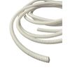 White Conduit Split Plastic Flexible Cable Tidy Solution Tube Trunking 6.2mm - 10m