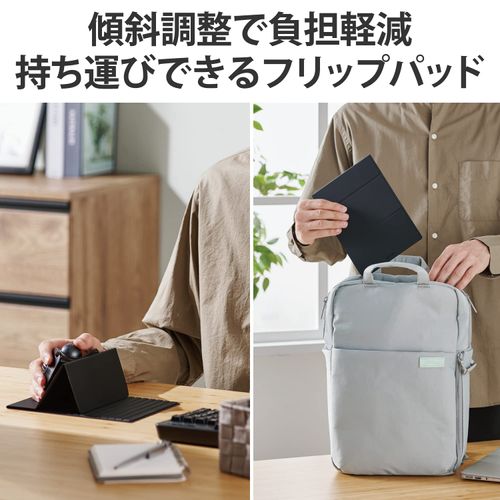 Elecom MP-TBM01BK Soft Leather Folding Tilt Flip Pad for Trackball Mouse Black