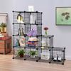 12-Cube Wire Closet Cabinet Storage Shelf Cube Storage Organizer Bookcase DIY  
