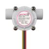 DIGITEN G3/8 Water Flow Sensor Witch, Hall Effect Flowmeter Liquid Fluid Meter Sensor Switch Flowmeter Meter 0.3-10L/min
