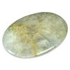 CrystalAge Ivory Calcite Palm Stone ~70x50mm