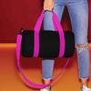 Bagbase Mini Sporttasche (Einheitsgröße) (Schwarz/Fuchsia)