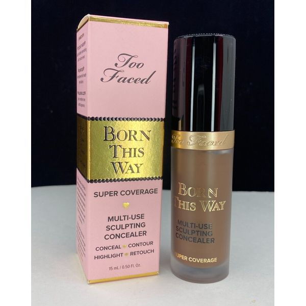 Too Faced Born This Way Super Coverage Concealer Ganache 0.5oz NIB