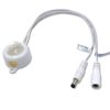 DC 6V 12V-24V 5A PIR Motion Activated Body Sensor Switch with DC Cable for LED Strip Light ((Roundness(with Light Sensor), White)