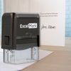 Custom Signature Stamp - Self Inking - Black Ink - Large
