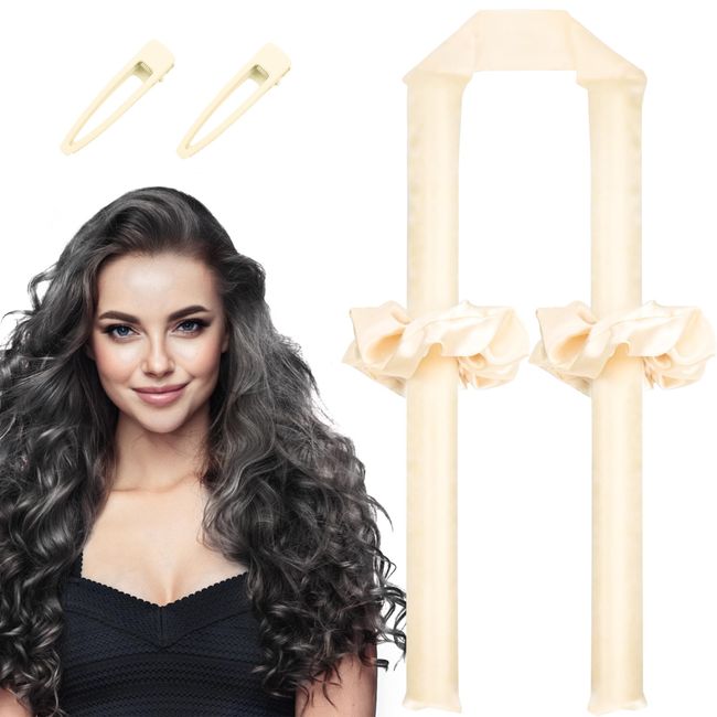 Heatless Hair Curler, Heatless Curls Headband, Satin Heatless Curling Set, Overnight Curls Headband, Create Flawless Classic Curls without Heat