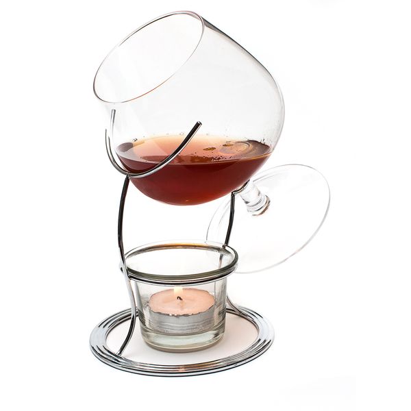 Jeray Brandy and Cognac Warmng Warmer Glass Set