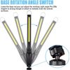 2x Rechargeable LED COB Slim Work Light Mechanic Flashlight Lamp Magnetic Torch