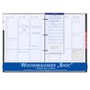 flexiNotes® Organiser A5 2025 Type: "Business", Weekly Calendar Basic (Red, L)