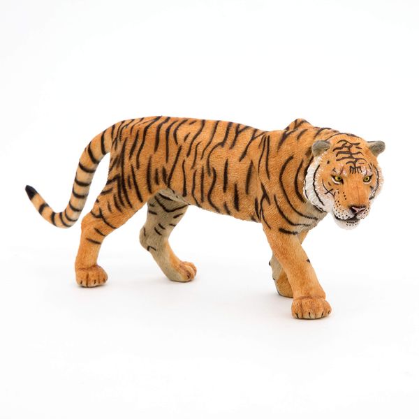 Papo -Hand-Painted - Figurine -Wild Animal Kingdom - Tiger -50004 -Collectible - for Children - Suitable for Boys and Girls- from 3 Years Old