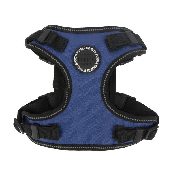 Puppia PLRA-HF9323-RB-M Royal Blue Trek Safety Harness F Pet-Vest-Harnesses, MEDIUM