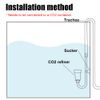 DONGKER CO2 Diffuser,Acrylic Hanging CO2 Atomizer With Suction Cups & Bubble Counting Function for 4mm/0.16" I.D. CO2 Tube