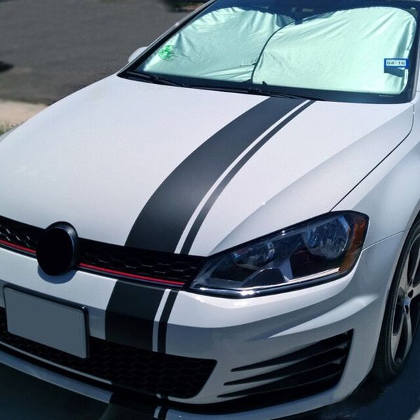 Golf Face Patch UV Protection Sport Racing Front Head Bonnet Hood Bumper Roof Rear Stripe Decal Vinyl Graphic Sticker for Volkswagen VW Golf 7.5 MK7.5