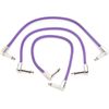 Ernie Ball Flex Patch Cable - 12 inches, Purple, 3-pack