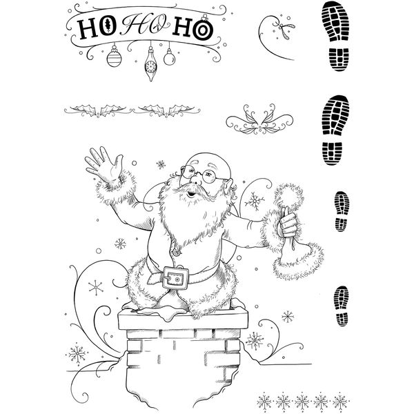 Pink Ink Designs Just Be-Claus-Clear Stamp, A5