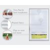 Redi Shade No Tools Original Light Filtering Pleated Fabric Shade White, 36" W x 72" L, 1 Pack
