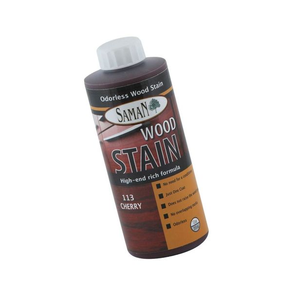 SamaN TEW-113-12, Cherry, Interior Water Based Stain for Fine Wood, 12 oz, 12...