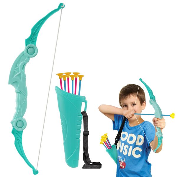 Flintronic Archery Set, Arrow and Bow Set for Children, Archery Toy Set Children with 1 Quiver / 6 Suction Cup Arrows, for Boys and Girls from 3-8 Years