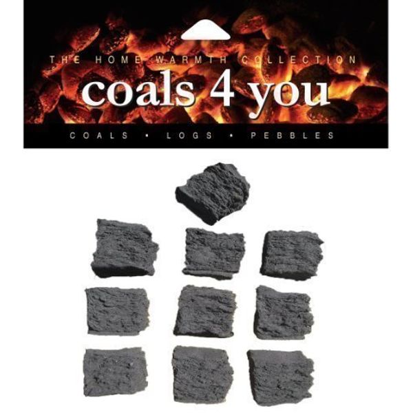 20 Square Coals (35mm), Replacement Ceramic Coals For Gas Fire, Fire Pit, Ethanol Fire