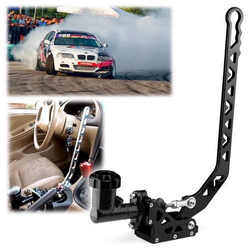 EZAUTO WRAP Black Hydraulic Racing Hand E Brake with Oil Tank Drift Rally Drifting HandBrake with Oil Tank Aluminium Lever HB11