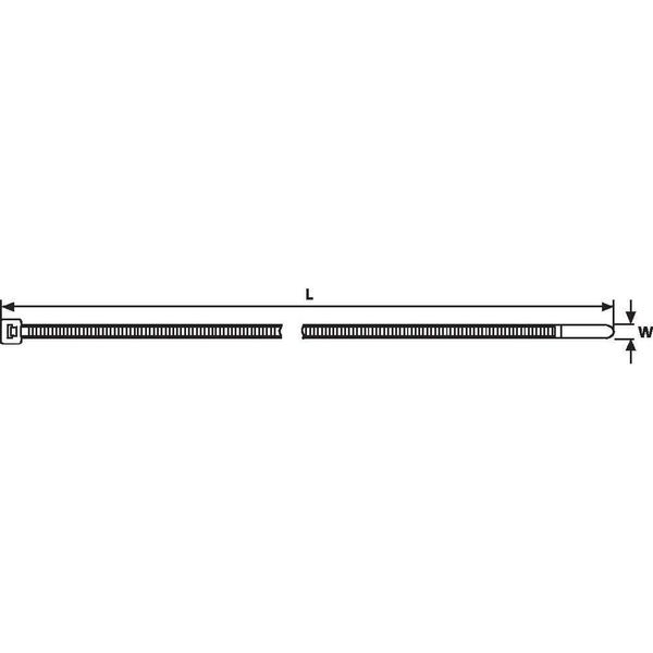 Connect 30280 Hellermann Natural Cable Tie 100mm x 2.5mm T18R 100pc