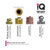 IQ-Rhein EQUATOR OD Secure Replacement Caps Standard, Clear 1.8kg/3.9lbs (4-Pack