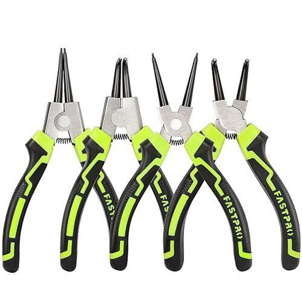 4 Piece 7Inch Snap Ring Pliers Set Internal External Circlip Pliers Kit