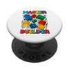 4 Year Old Blocks Building Master Builder 4th Birthday Boy PopSockets Adhesive PopGrip