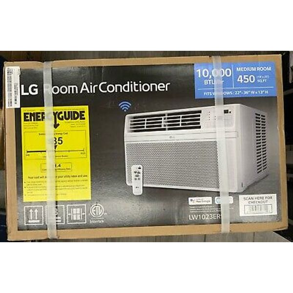 LG 10,000 BTU Smart Window Air Conditioner LW1023ERSM NEW!